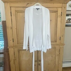 Banana Republic White Wrap sweater
